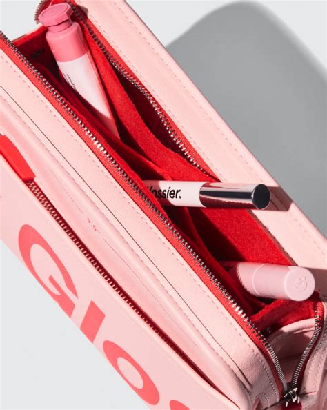 glossier beauty bag dupe|transparent glossier bag.